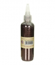 Изображение товара Присыпка для цветов шоколадно-серебристая в бутылочке 80гр.